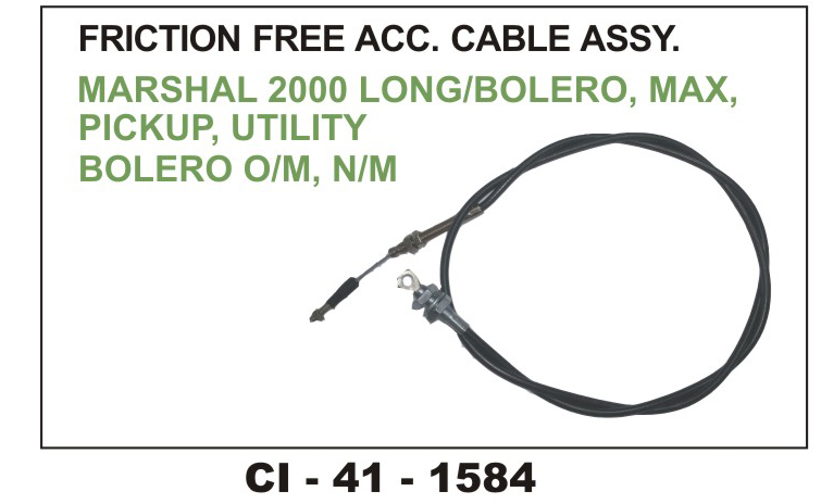 ACCELATOR CABLE ASSY MARSHAL 2000 LONG MEX.PICKUP