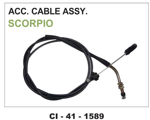 ACCELATOR CABLE ASSY SCORPIO