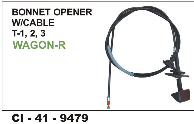 BONNET OPENER W/CABLE TYPE-1,2,3, WAGON-R
