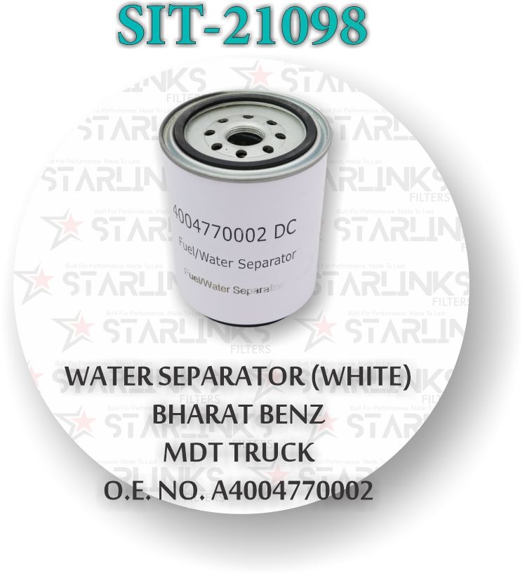WATER SEPARATOR (WHITE) BHARAT BENZ MDT TRUCK 
