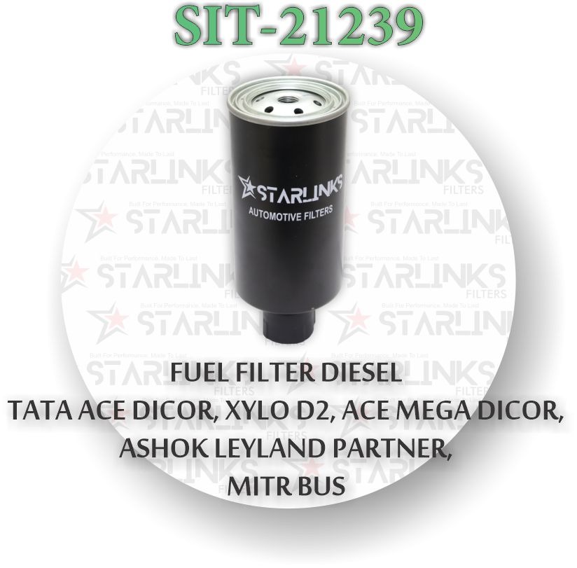 FUEL FILTER DIESEL FOR TATA ACE DICOR,XYLO D2,TATA ACE MEGA DICOR,ASHOK LEYLAND PARTNER, MITR BUS