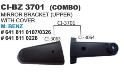 MIRROR BRACKET UPPER WITH COVER BZ TRUCK