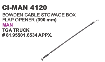 CABLE STOWAGE BOX FLAP OPENER (390 MM)