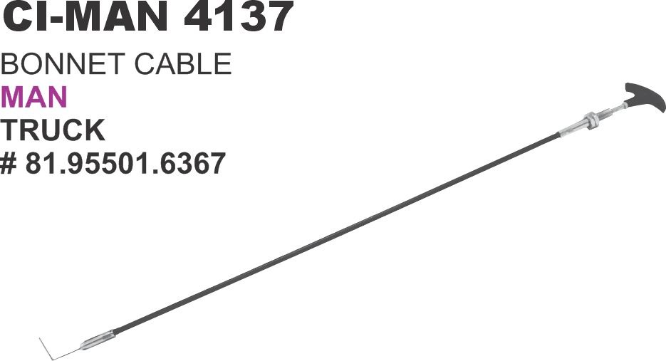 BONNET CABLE MAN TRUCK